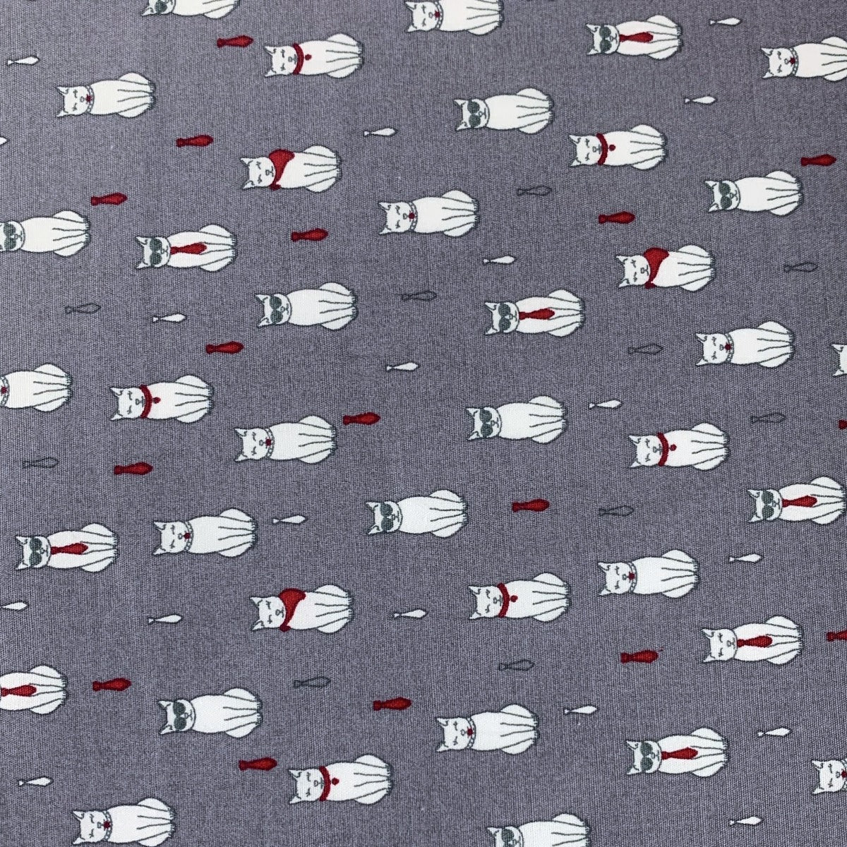 Poplin Prints Formal Feline Pattern