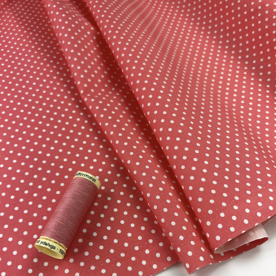 Poplin Print The Crafty Spot Candy Pink Cotton Dress Fabric
