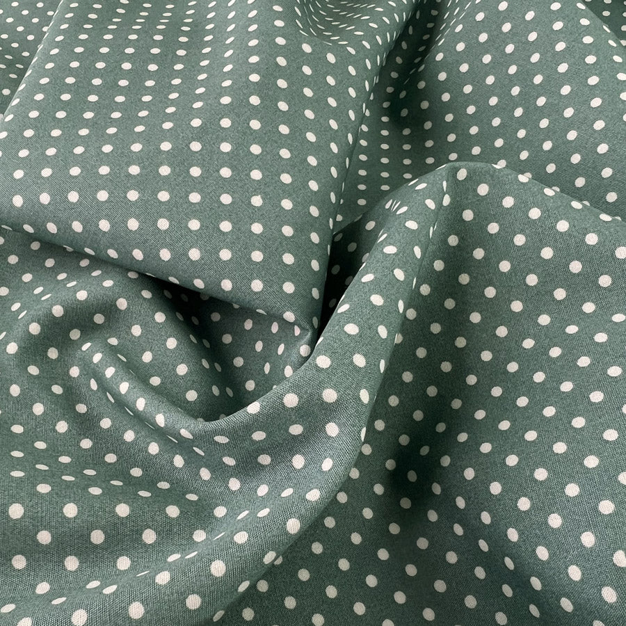 Poplin Print The Crafty Spot Ice Green Cotton Dress Fabric