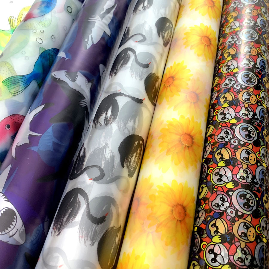 Printed Pu Polyurethane Fish Shark Swan Flower Monkey Coat Bag Material Group2 A18F7B21 4E68 4056 Ad4F E4C20B19910D