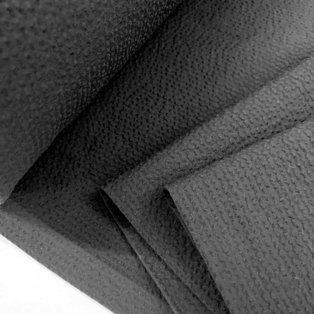 Proper Seersucker Tiny Woven Black Cotton Blue Fabric R