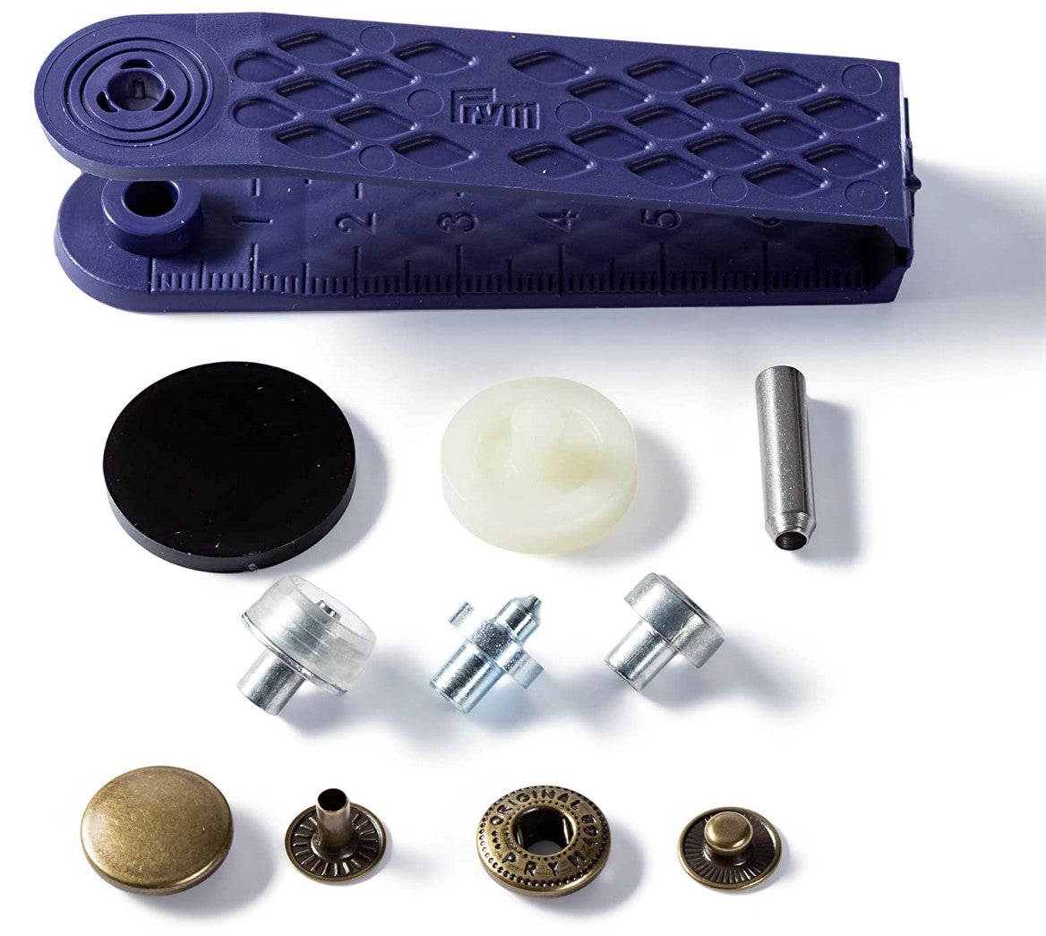 Prym Anorak Press Fasteners Pack 0F 10 Brass All