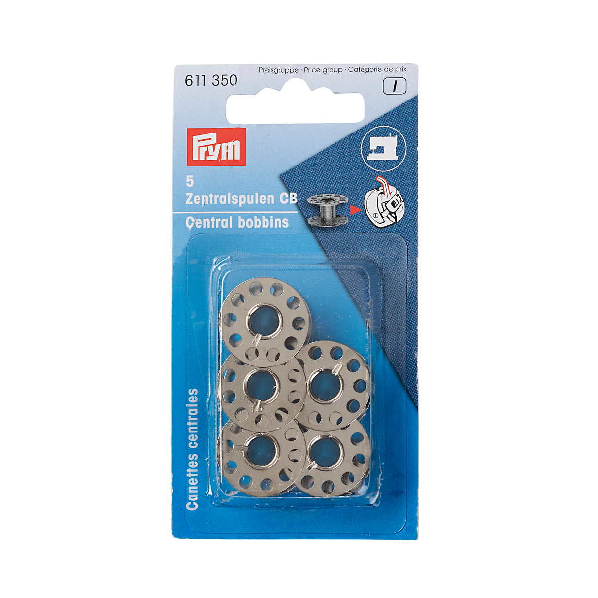Prym Metal Sewing Machine Bobbins 611350 Full