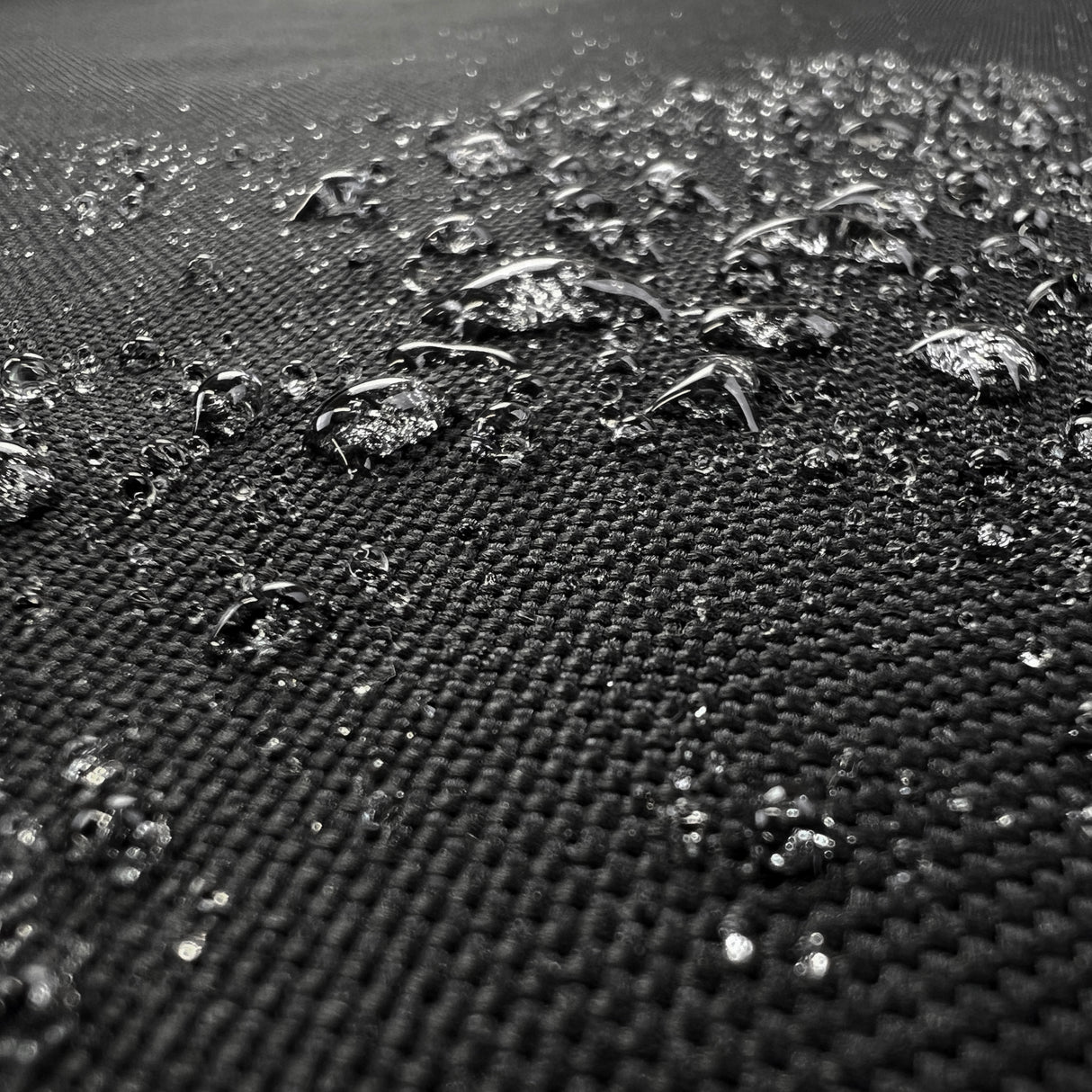 Pu Coated Outdoor Heavy Water Resistant Canvas Fabric Black Splash