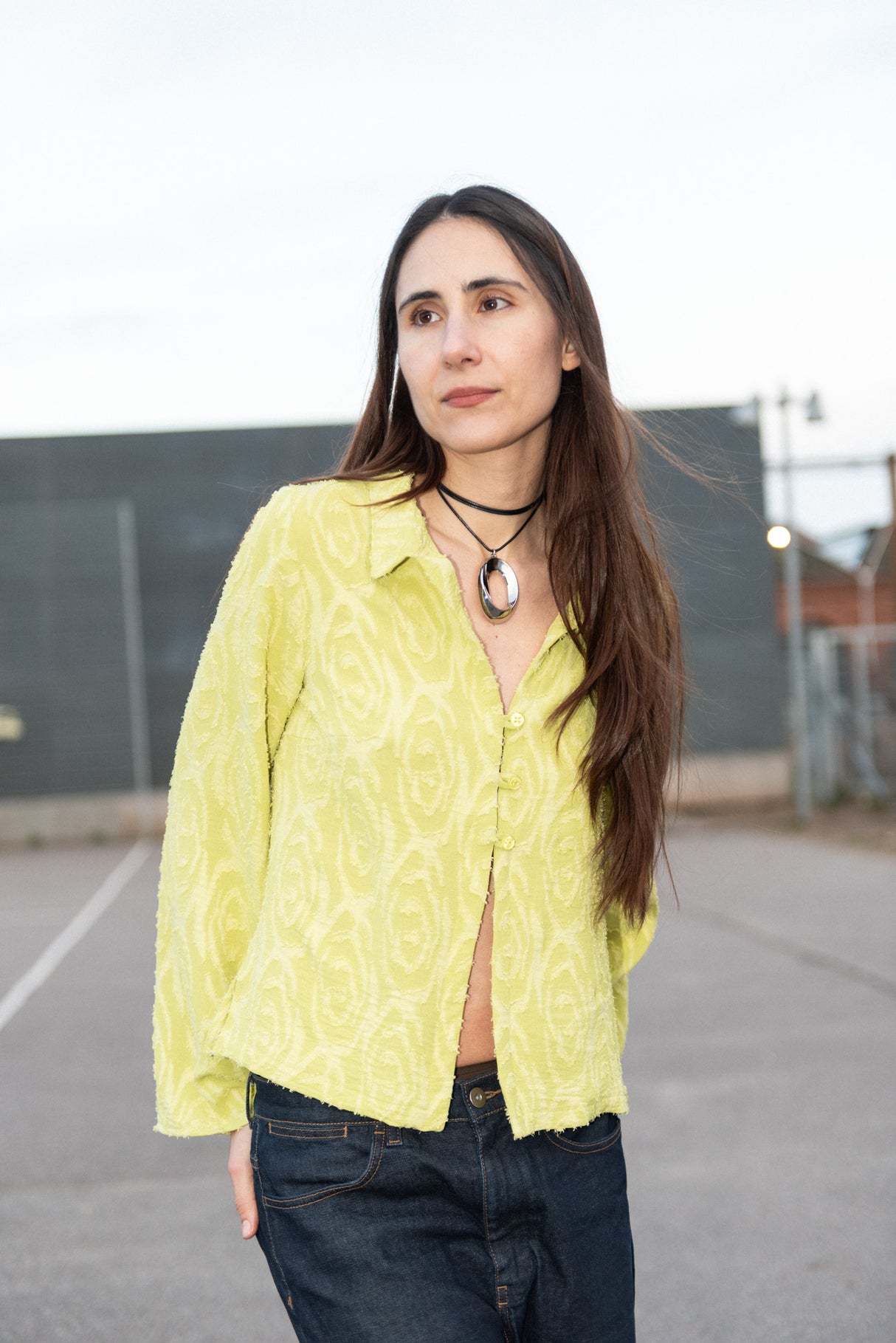 Puff pencil collared blouse cone sleeve 1