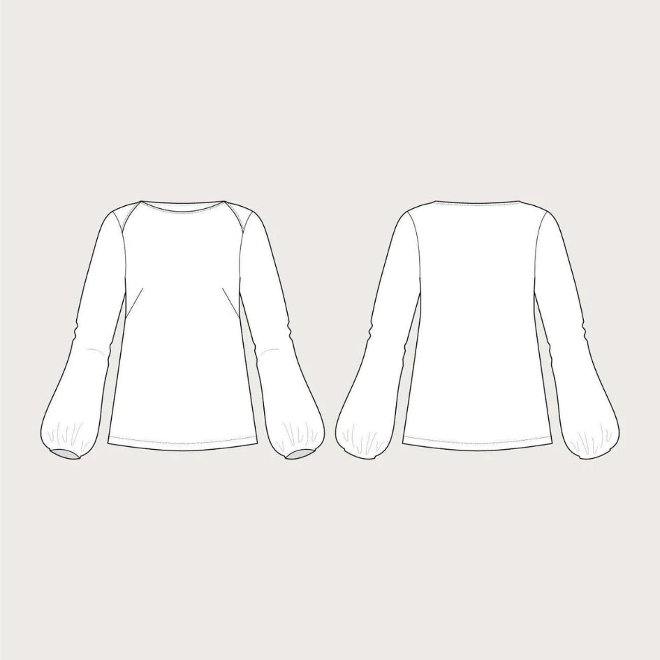 Puff Shirt Pattern By The Assembly Line Sketch