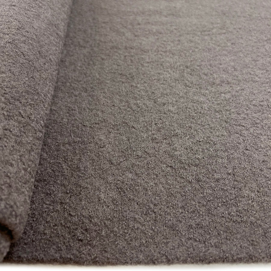 Pure Luxury Boiled Wool Fabric Taupe Bolt