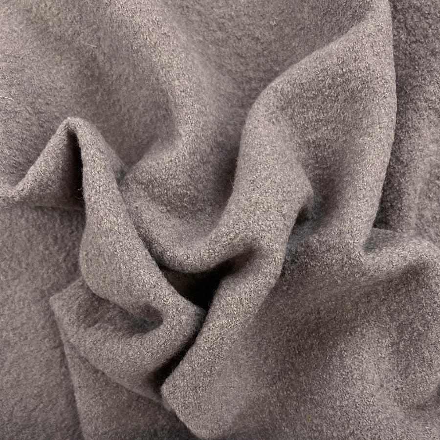 Pure Luxury Boiled Wool Fabric Taupe