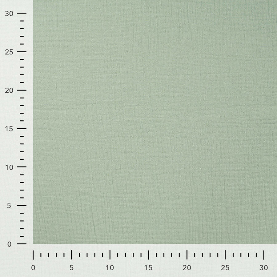 Qjutie 100% Cotton Bambino Muslin Fabric Mint Kc8191 220 Ruler