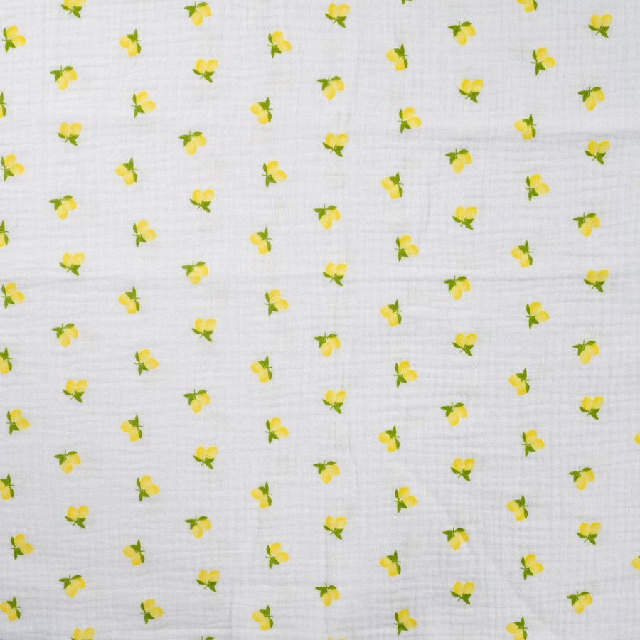 Qjutie 100% Cotton Bambino Print Dress Fabric Lemons K42032 510