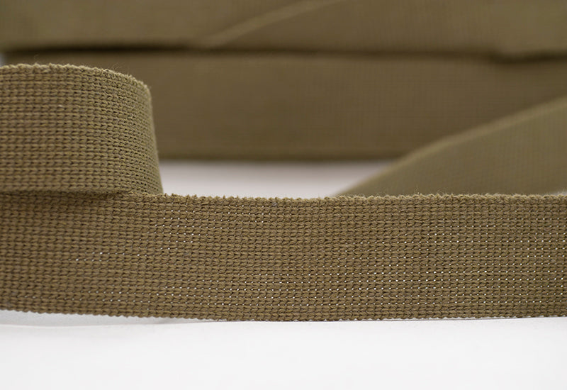 Quality Webbing Plain Brown Khaki