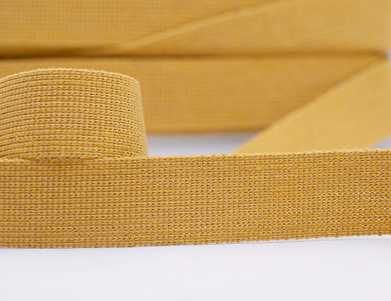 Quality Webbing Plain Yellow Gold 40mm Wide Bag