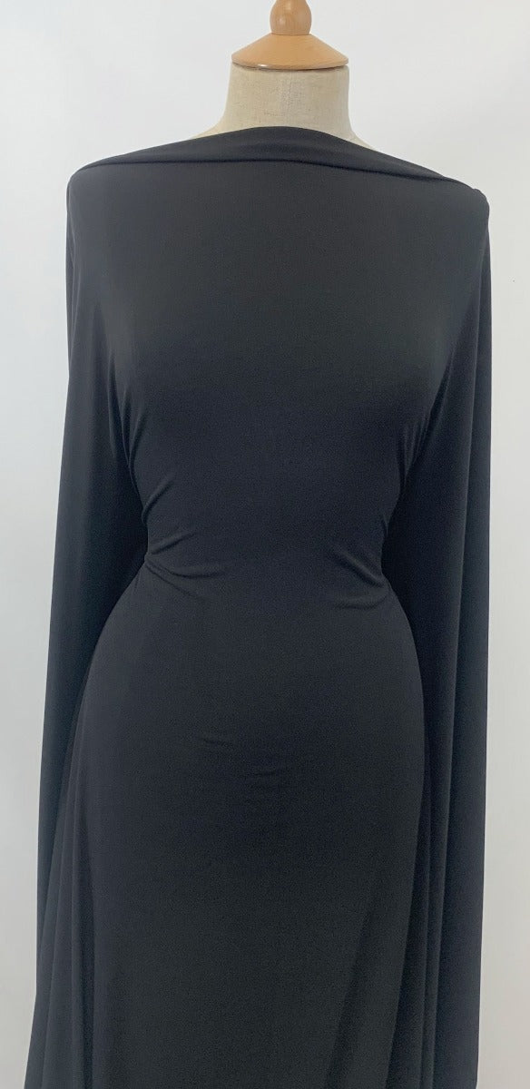 Ritual Black Colour Ity Jersey Fabric John Kaldor Dress