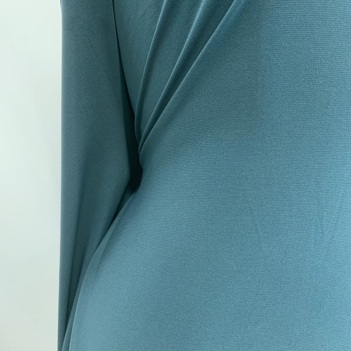 Ritual Teal Jade Colour Ity Jersey Fabric John Kaldor Close Up
