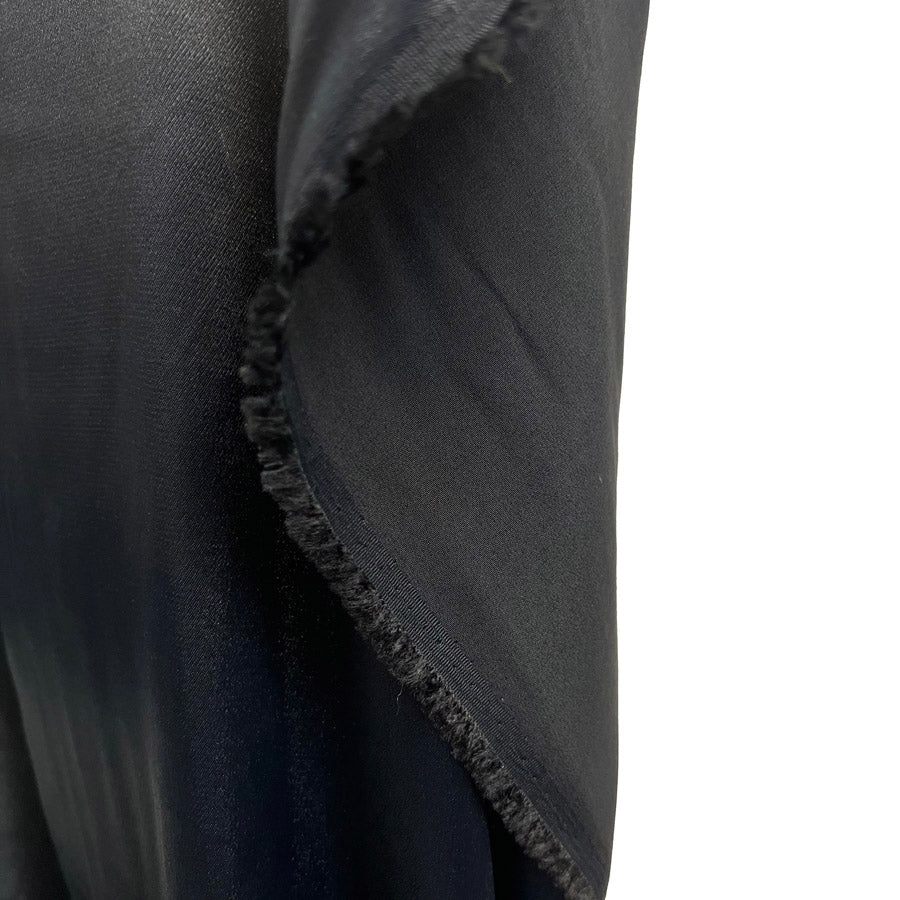 Rude Not Too Black Stretch Satin Back Crepe Dressmaking Fabric Mannequin Drape