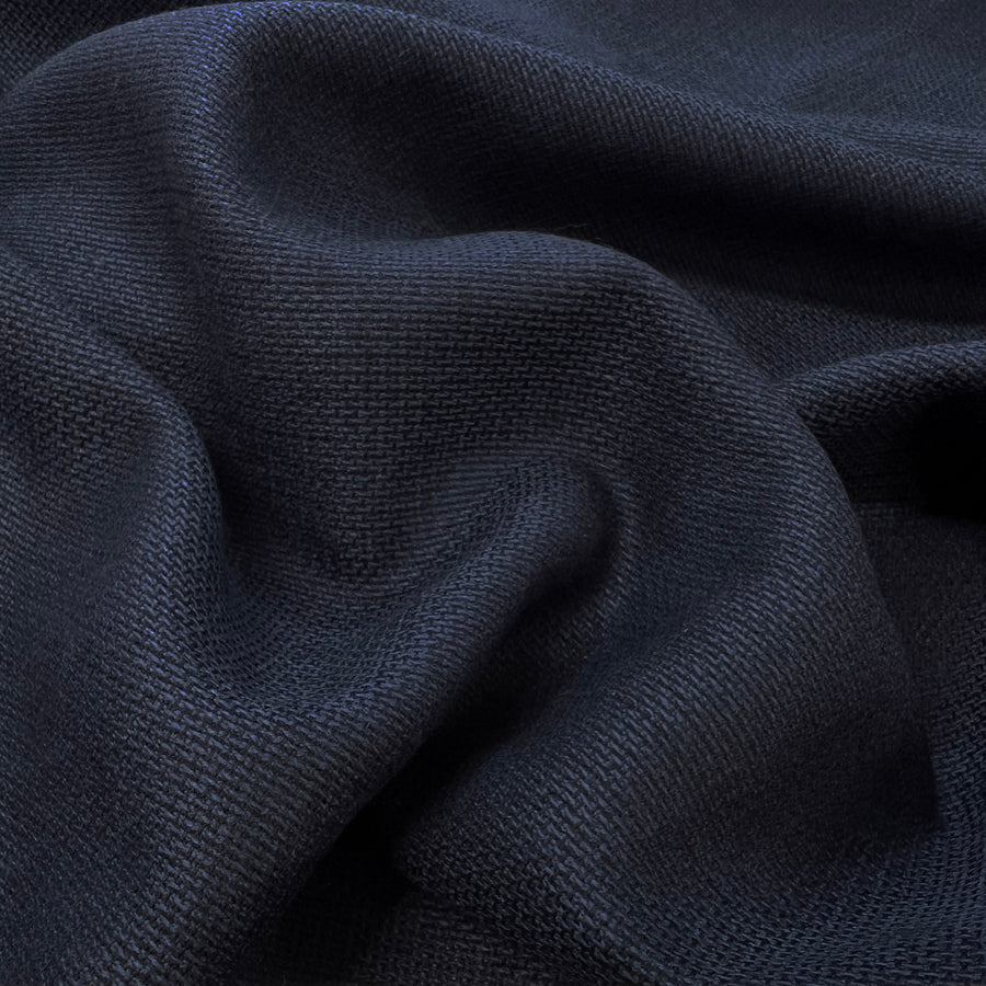 Sackcloth And Ashes Navy Wool Lightweight Suiting Fabric