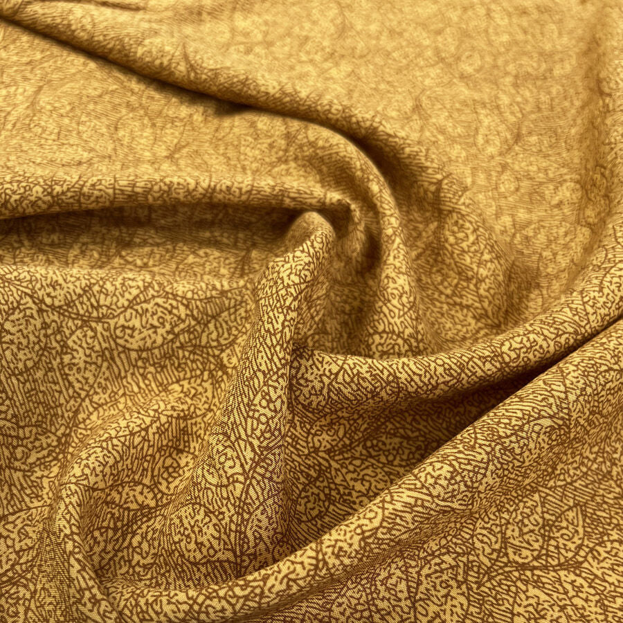 Scribble Viscose Abstract Mustard Yellow Dress Fabric Cu 0Dfdbef1 7A6D 49Df A59D C4B0136C6024