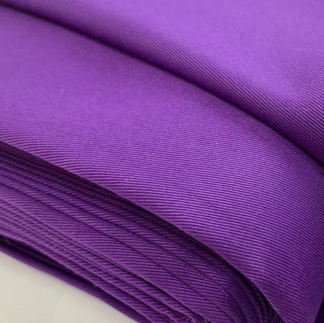 Scrubs Purple Polyester Cotton Twill Workwear