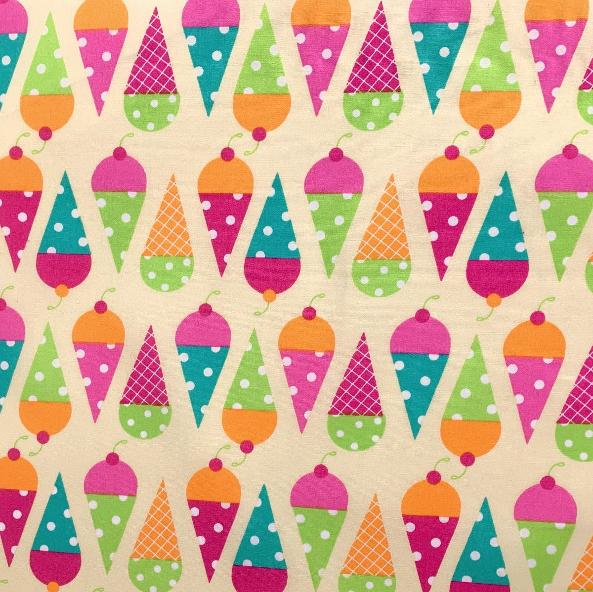Sewing Room Ice Cream Cotton Fabric S