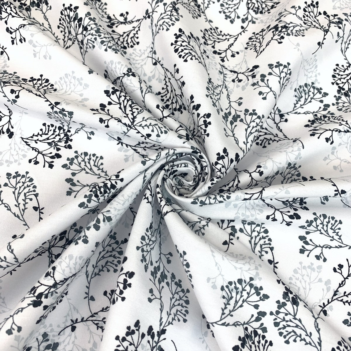 Sewing Room Ivy Black Dress Fabric Swirl
