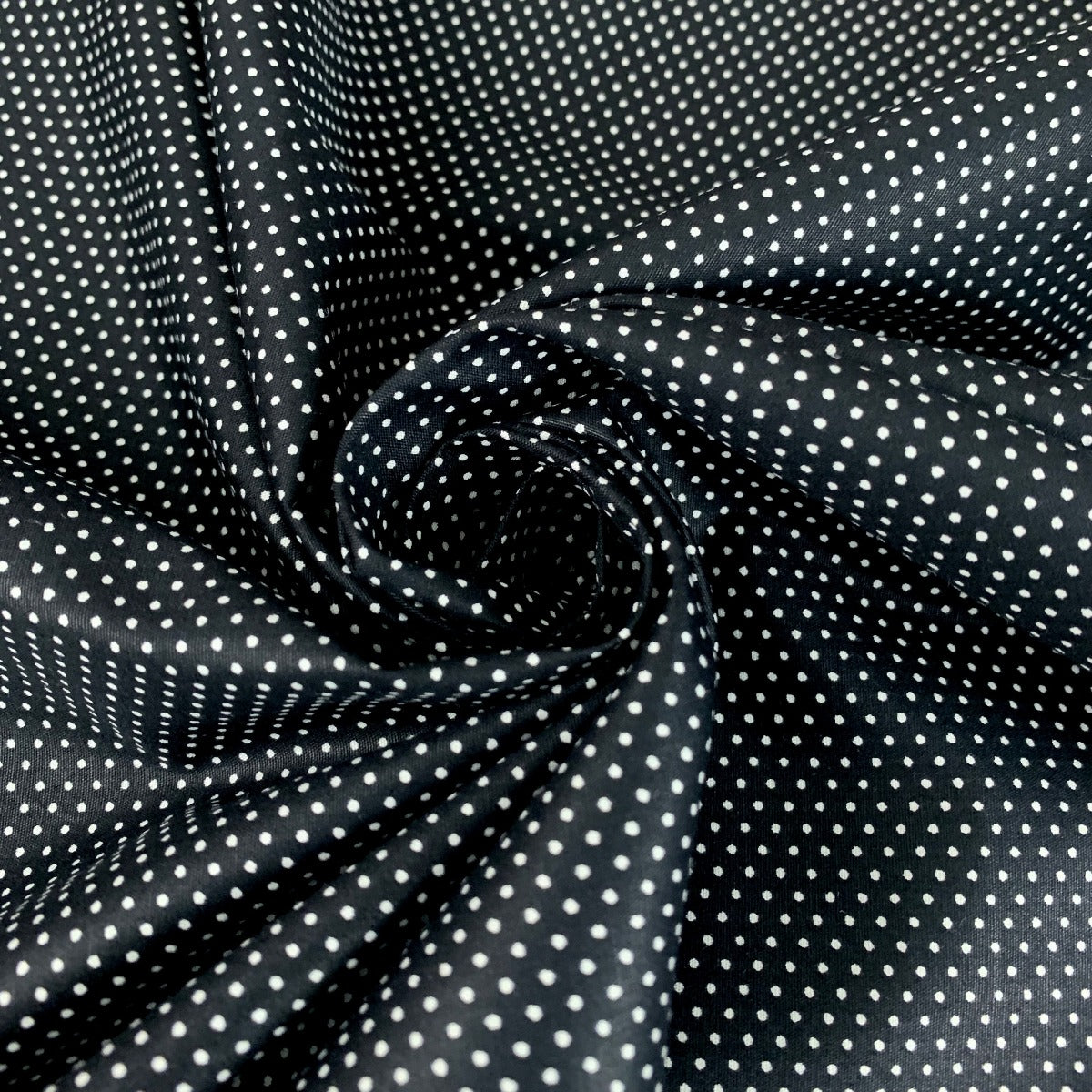 Sewing Room Mirco Dot Black Cotton Fabric Cu