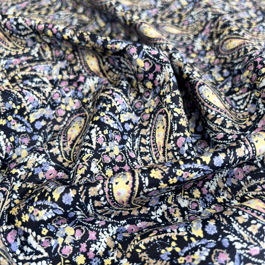 Sewing Room Paisley Navy Dress Fabric