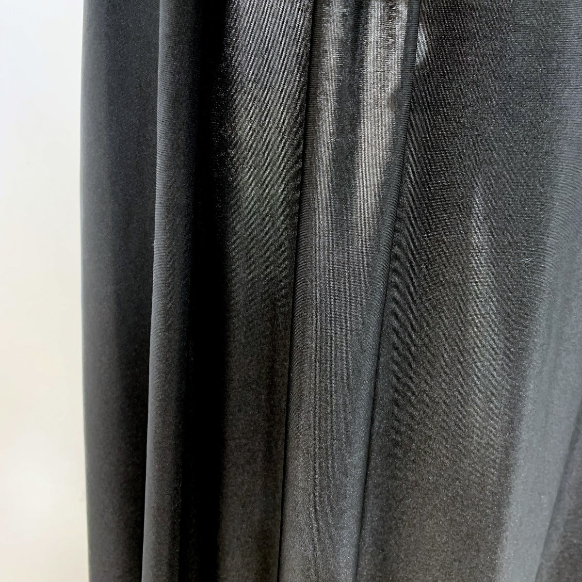 Sheen Black Stretchy Knitted Jersey Black Dress Lining Drape