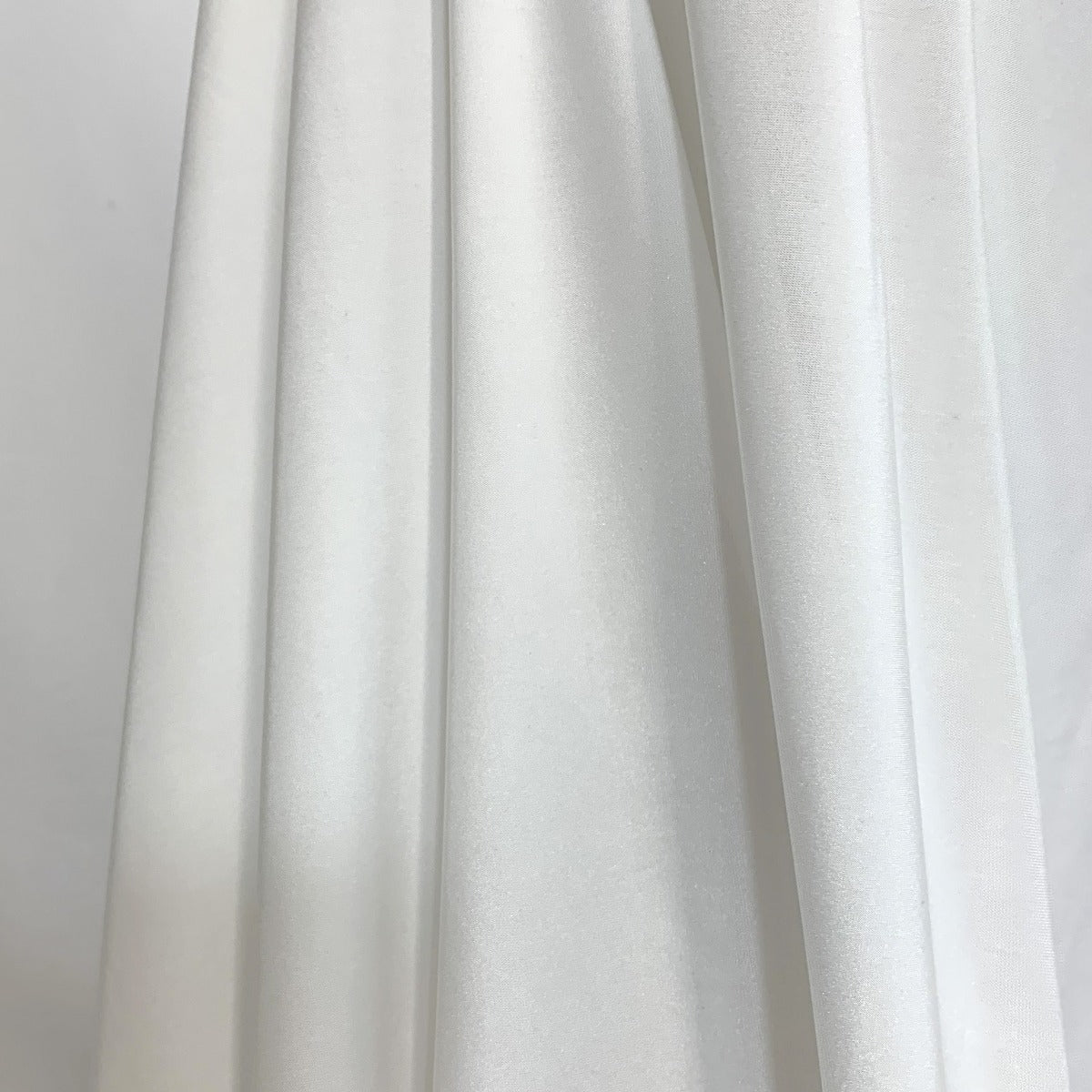 Sheen White Stretchy Knitted Jersey White Dress Lining Drape