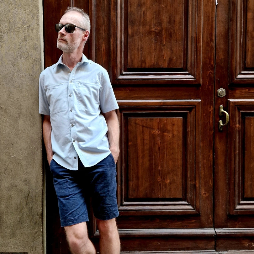 Shirt By Lolabearclothing Fabric Cielo Elbe Textiles Sanders Button Up Shirt August 24