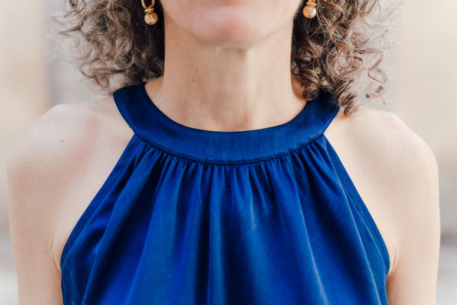 Sintra Halter Top And Dress Pattern Liesl And Co6
