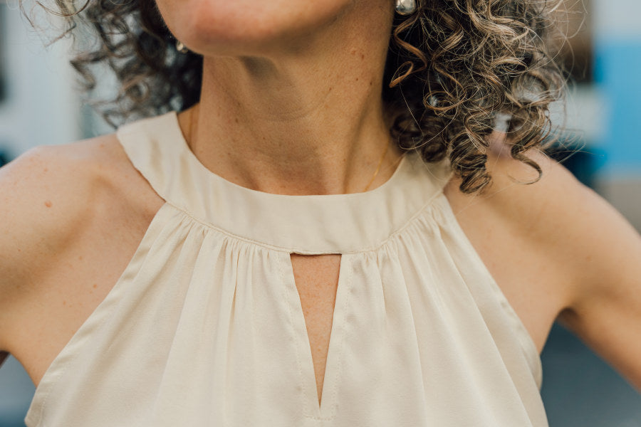 Sintra Halter Top And Dress Pattern Liesl And Co9