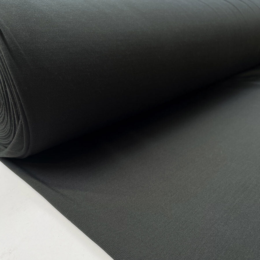 Slate Stretch Viscose Polyester Lycra Knit Dark Green Grey Fabric Bolt