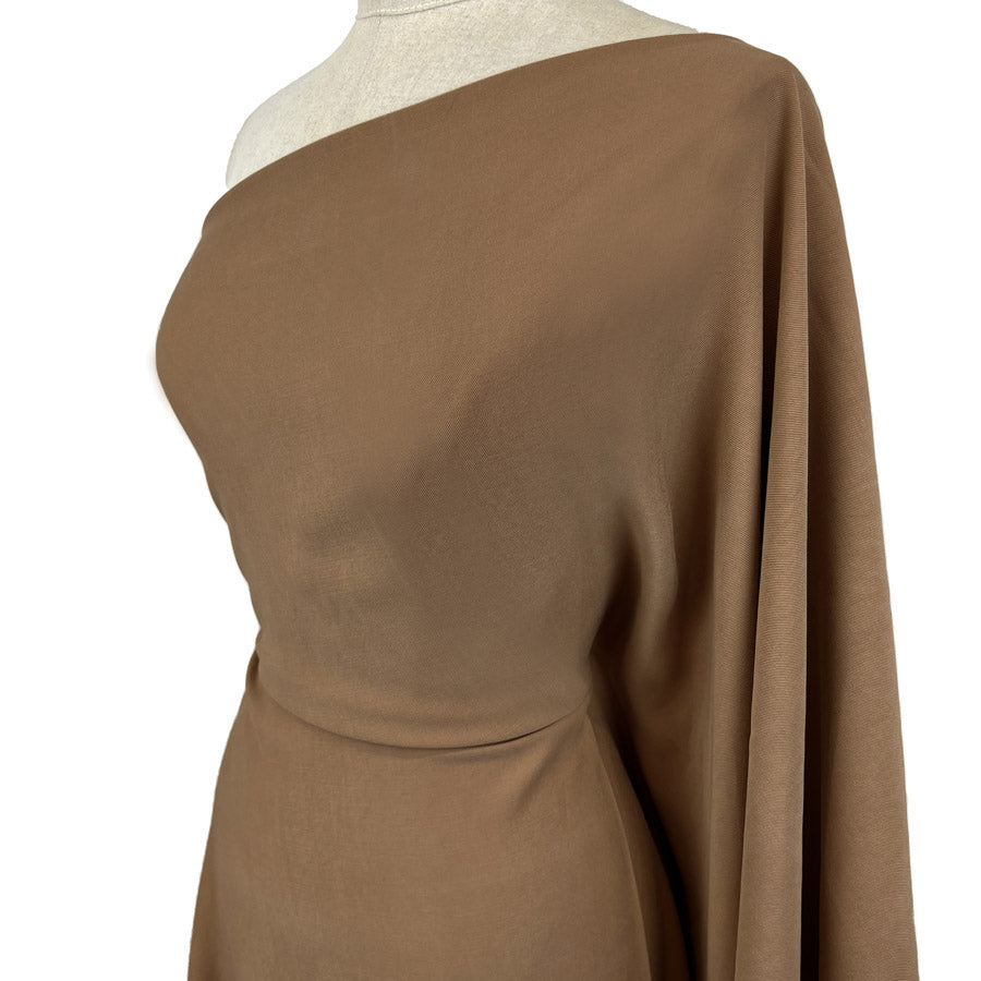 Smooth Rider Sand Viscose Tencel Finish Dressmaking Fabric Side A9378Afd 12Ea 4108 9040 Afff66Cf9745