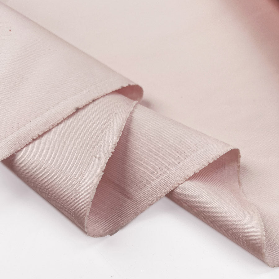 Soft Pink Tencel Lycra Lightweight Suiting Shirting Fabric Fold