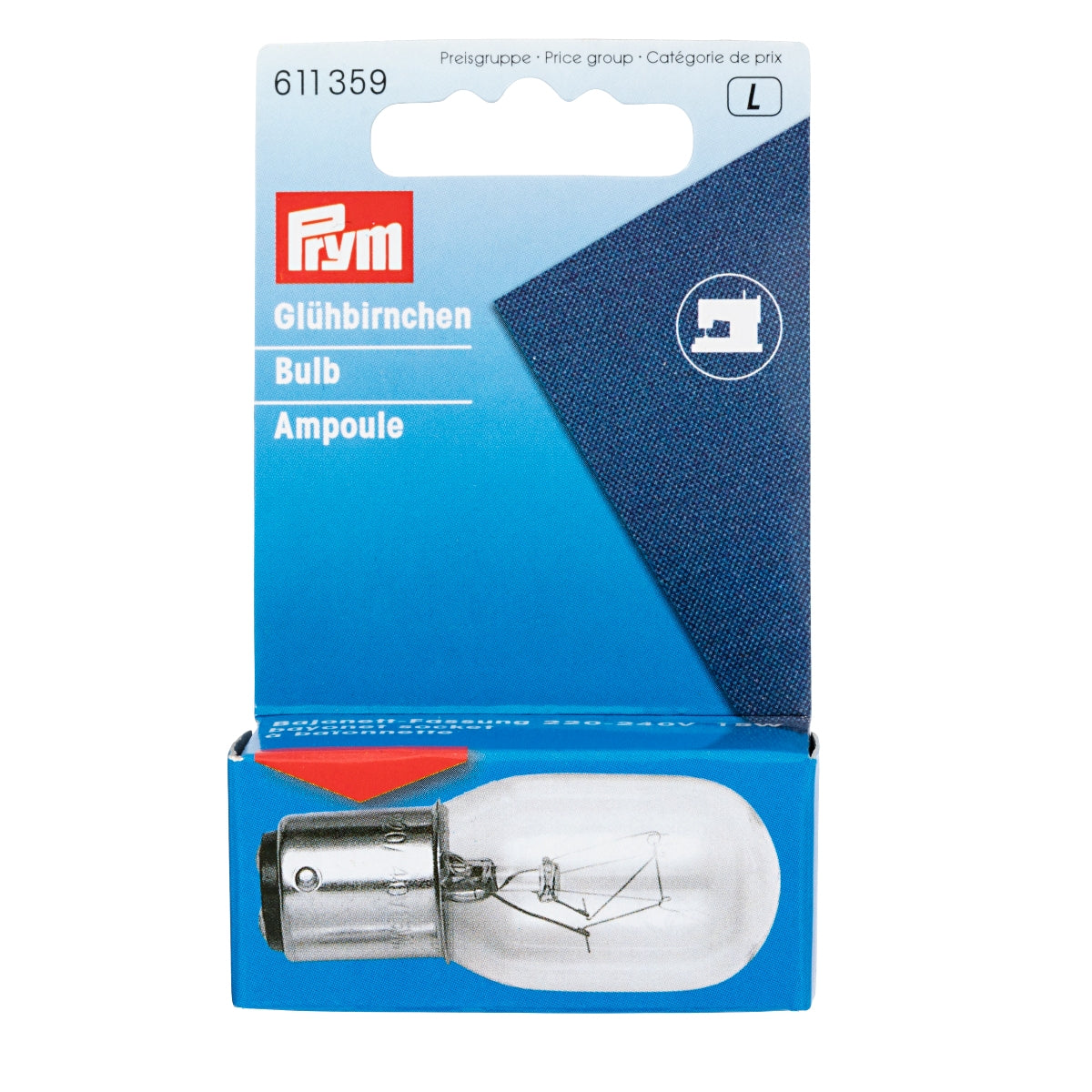 Spare Bulb For Sewing Machine 15W With Bayonet Socket