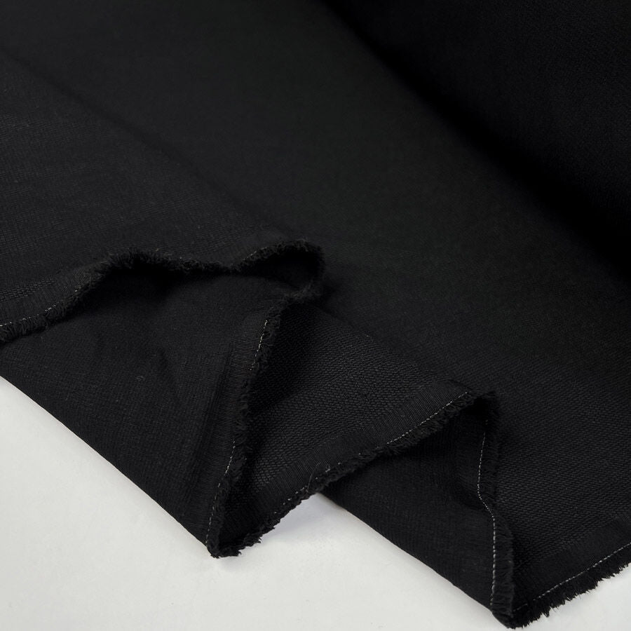 Sporty Nylon Spandex Black Stretch Fabric Fold