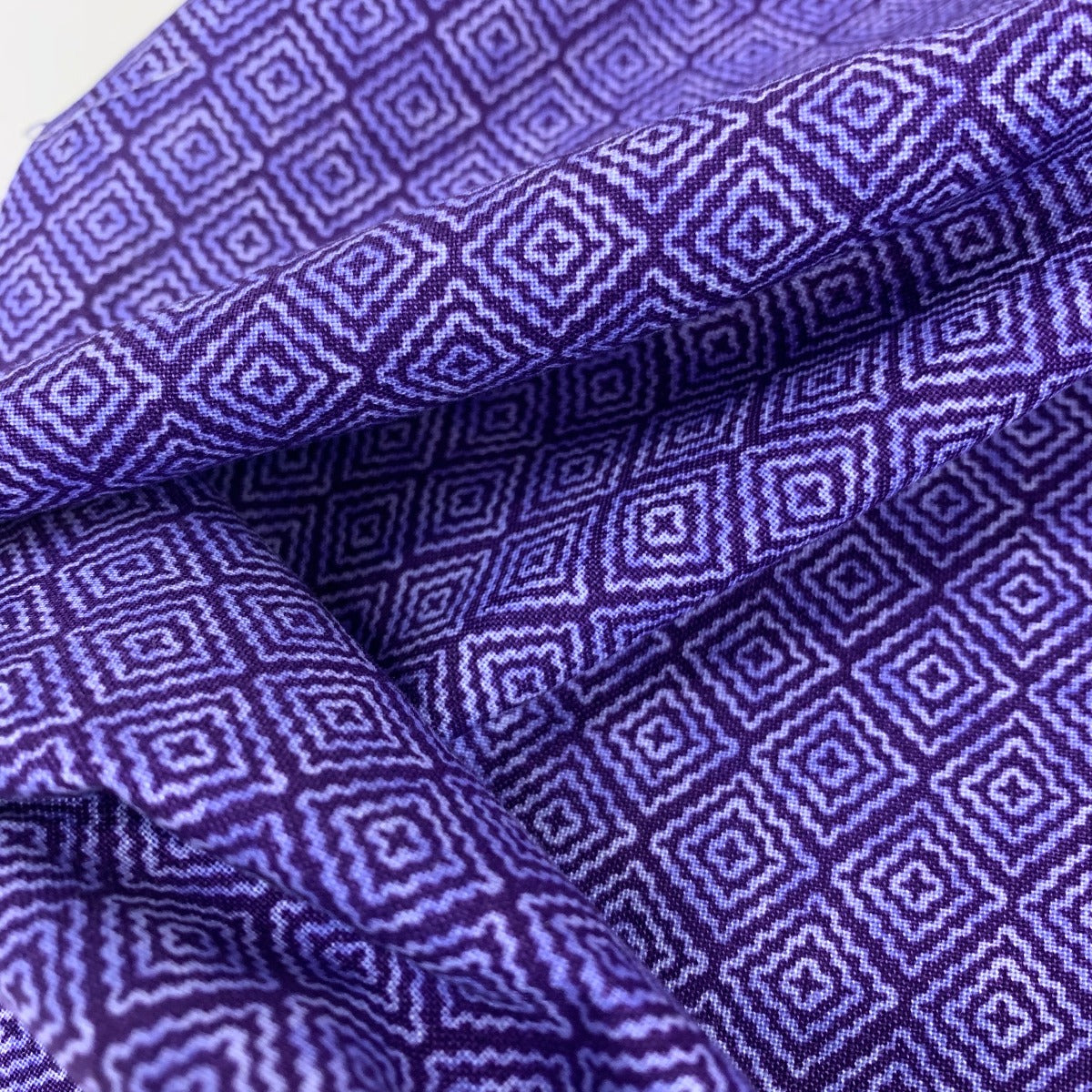 Stof Craft Diamonds Purple Japanese Craft Cotton Fabric Squares Fold
