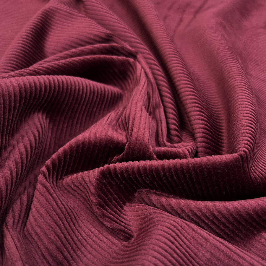Cotton Elastane Dress Fabric | Stretch Corduroy - Damson – Croft Mill