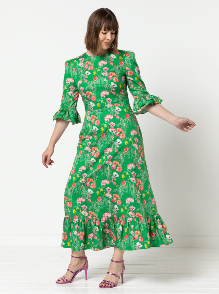 Style arc queenie woven dress pattern 13