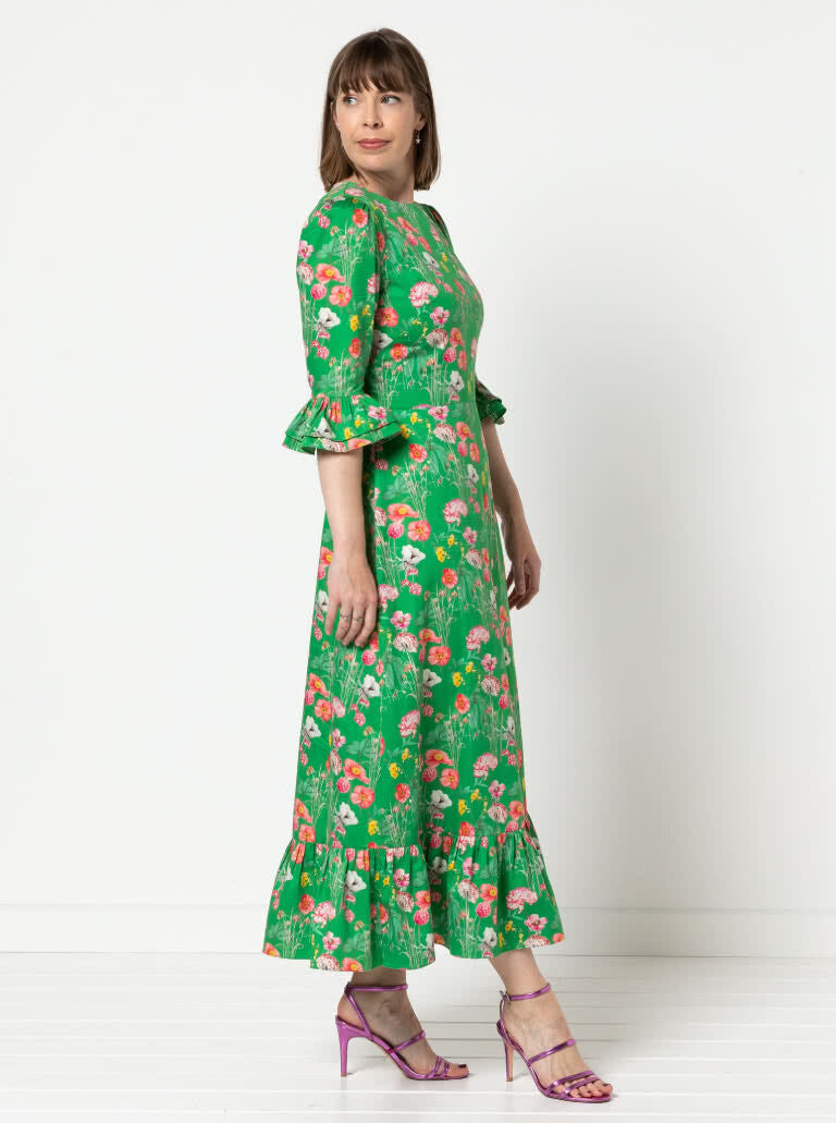 Style arc queenie woven dress pattern 14