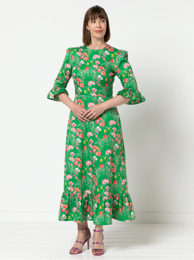 Style arc queenie woven dress pattern 15