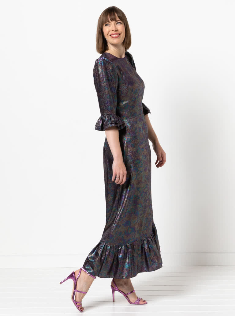 Style arc queenie woven dress pattern 2