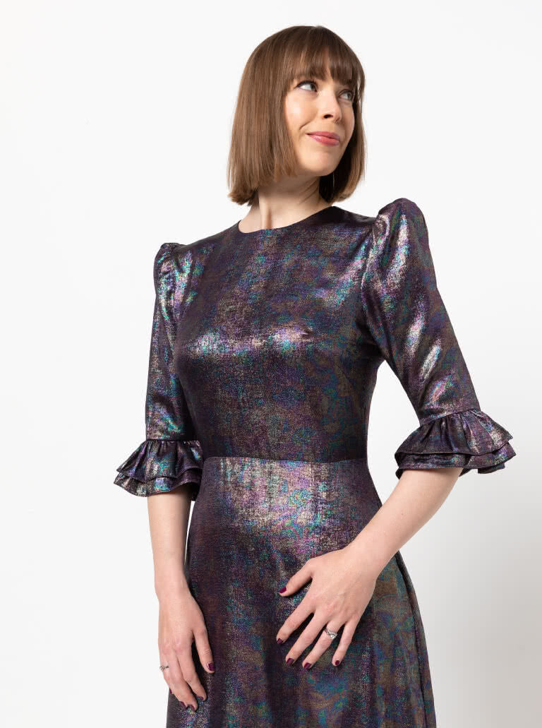 Style arc queenie woven dress pattern 3