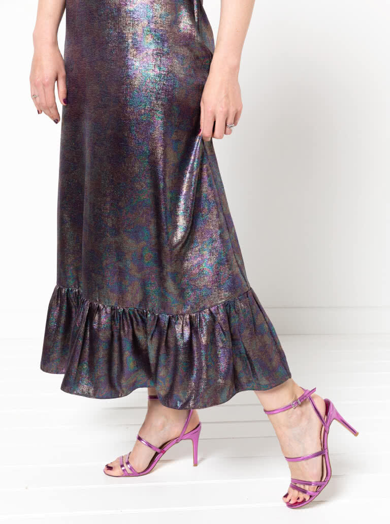 Style arc queenie woven dress pattern 5