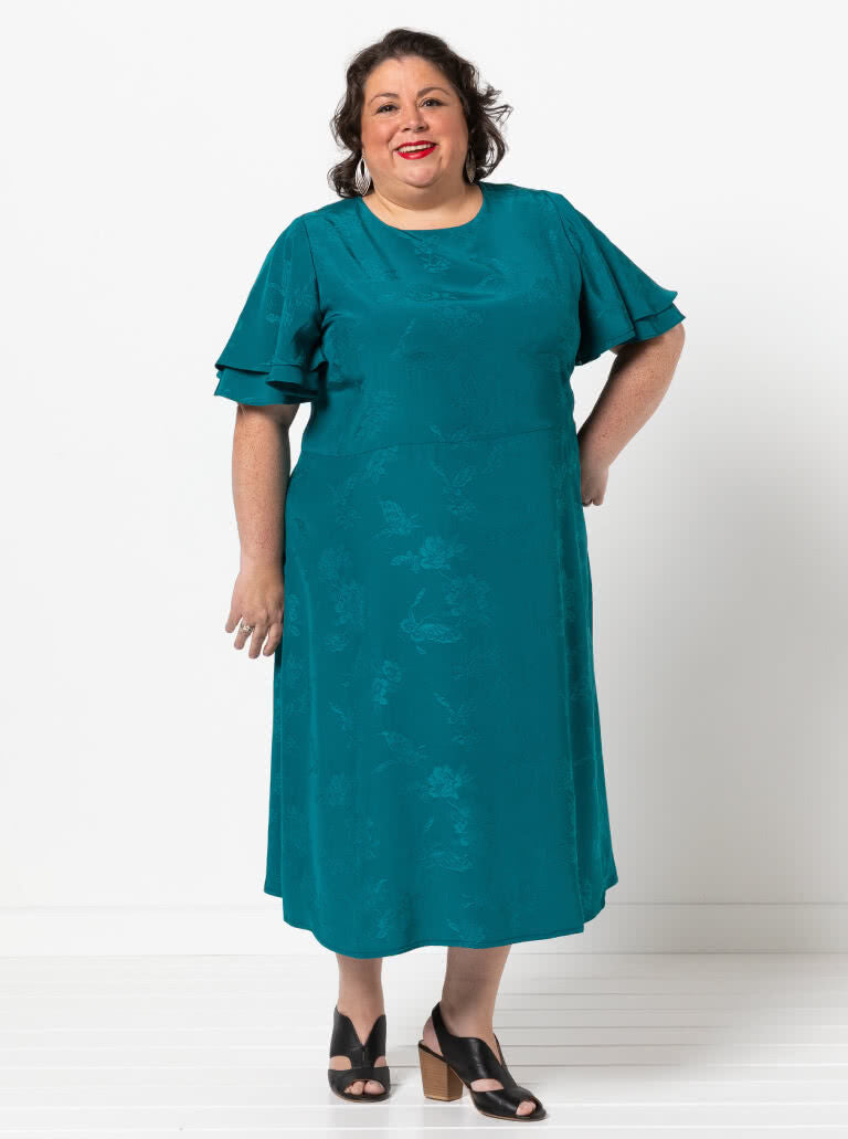 Style arc queenie woven dress pattern 9
