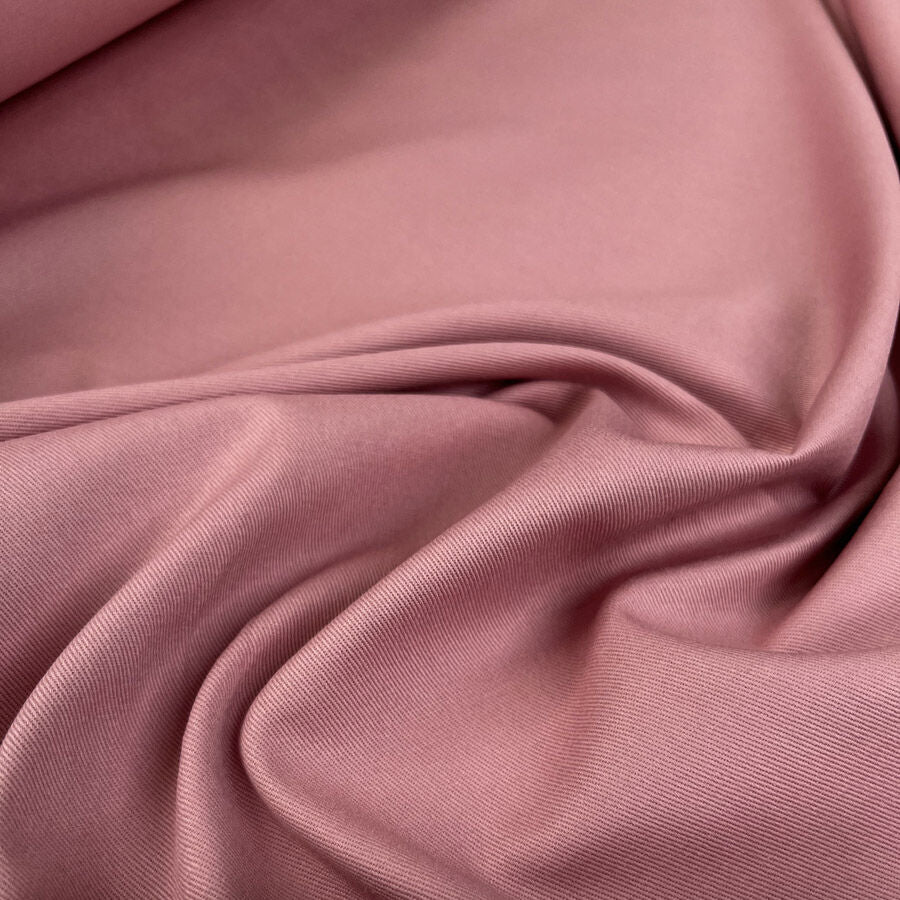 Sunset Pink Cotton Twill Trouser Fabric