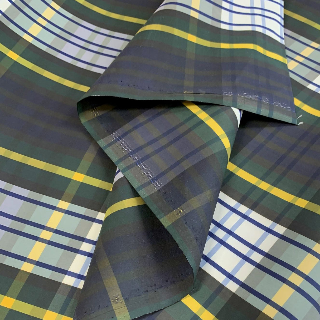 Supercheck Tartan Check Yellow Blue White Navy