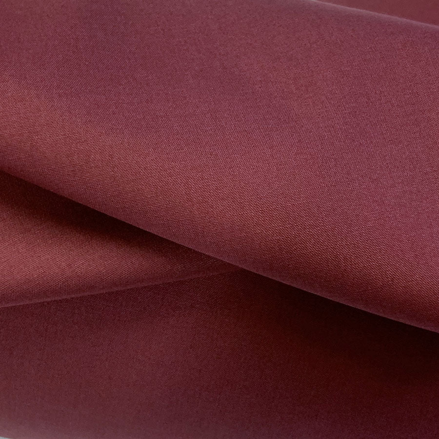 Superior Quality Poly Cotton Wine Plain Poly Cotton Fabric Close Up Fabric Photo