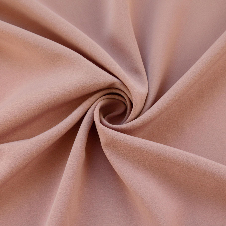 Superior Satin Crepe Blush Polyester Satin Blush Dusky Pink Crepe Dress Fabric Cud 2