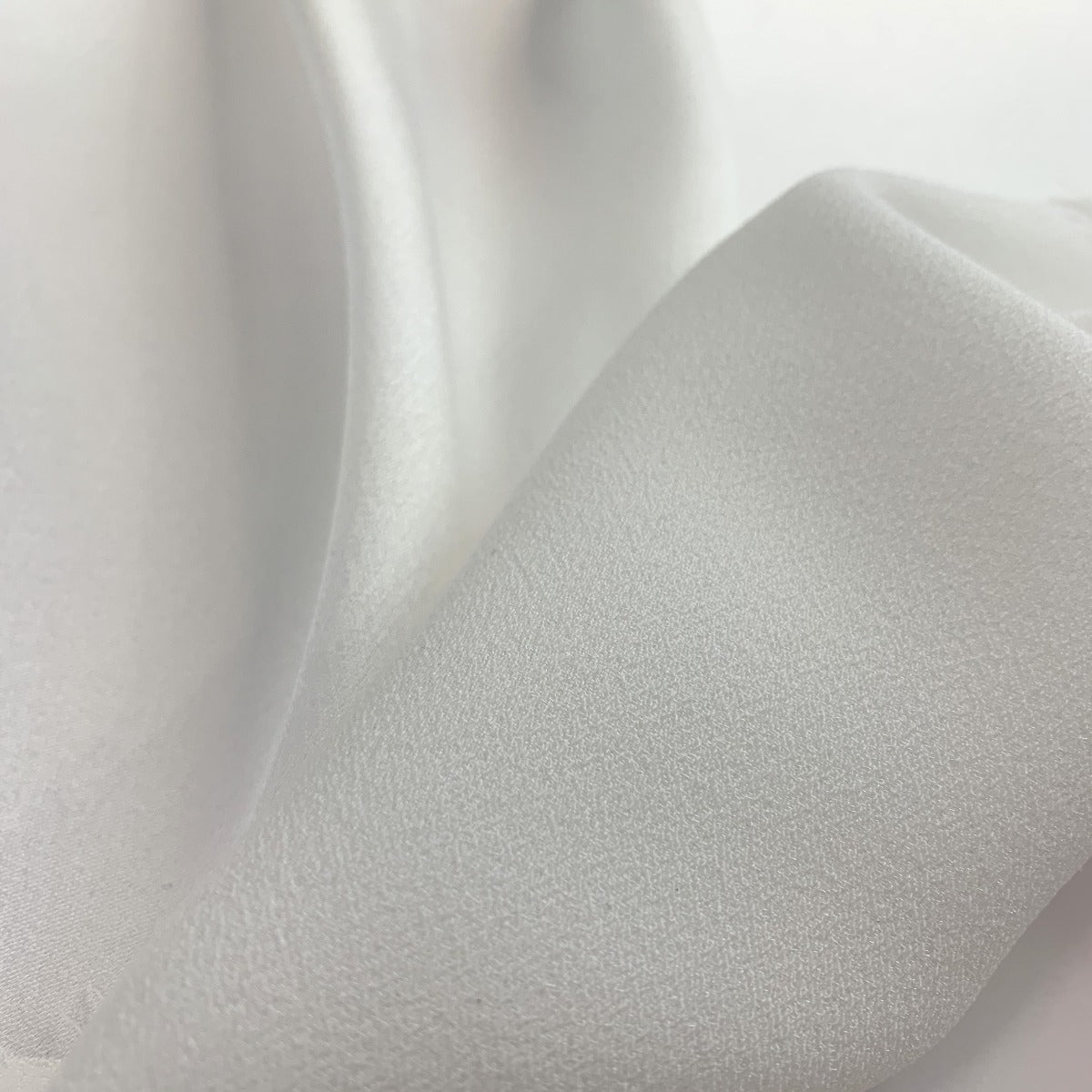 Supreme Soft White Gorgeous Satin Back Crepe Special Occasion Dresses Back